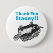 Badge Rond 7,6 Cm Merci Stacey (Devant)