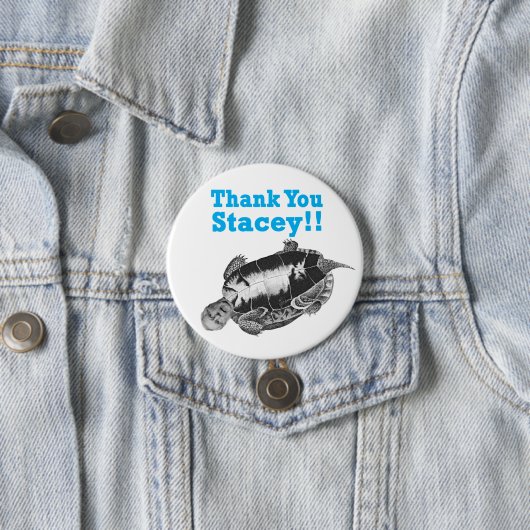 Badge Rond 7,6 Cm Merci Stacey (En situation)