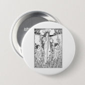 Badge Rond 7,6 Cm Mère Nature été (Devant & derrière)