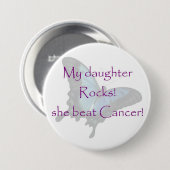 Badge Rond 7,6 Cm mes roches de fille (Devant & derrière)