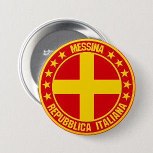 Badge Rond 7,6 Cm Messine