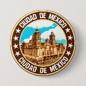 Badge Rond 7,6 Cm Mexico (Devant)