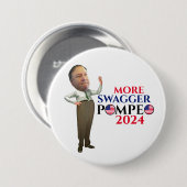 Badge Rond 7,6 Cm Mike Pompeo 2024 (Devant & derrière)