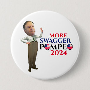 Badge Rond 7,6 Cm Mike Pompeo 2024