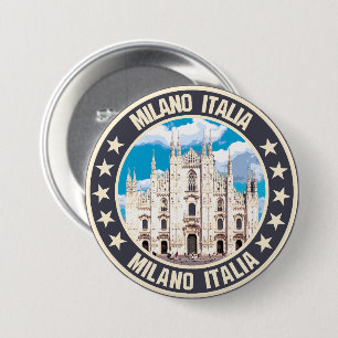 Badge Rond 7,6 Cm Milan