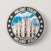 Badge Rond 7,6 Cm Milan (Devant)