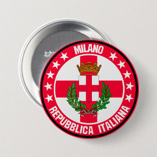 Badge Rond 7,6 Cm Milan
