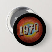 Badge Rond 7,6 Cm millésime 1970 (Devant & derrière)