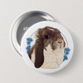 Badge Rond 7,6 Cm Milly Moo Bunny (Devant & derrière)