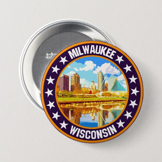 Badge Rond 7,6 Cm Milwaukee (Devant & derrière)