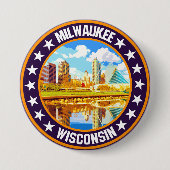 Badge Rond 7,6 Cm Milwaukee (Devant)