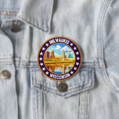 Badge Rond 7,6 Cm Milwaukee (En situation)