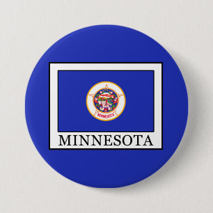 Badge Rond 7,6 Cm Minnesota