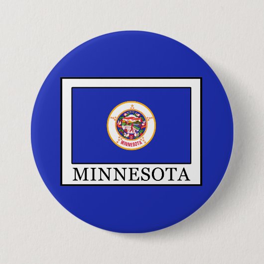 Badge Rond 7,6 Cm Minnesota (Devant)