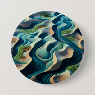 Badge Rond 7,6 Cm Mirage currents