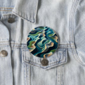 Badge Rond 7,6 Cm Mirage currents (En situation)