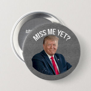 Badge Rond 7,6 Cm Miss Me Et Donald Trump