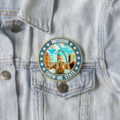Badge Rond 7,6 Cm Missouri (En situation)
