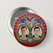 Badge Rond 7,6 Cm Mitt Romney Paul Ryan Photo (Devant & derrière)