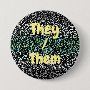 Badge Rond 7,6 Cm Mod Retro Quirky Super Boho Paragender Pride