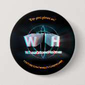 Badge Rond 7,6 Cm Modèle officiel WheatstoneHolmes stéréoscopique 3D (Devant)