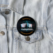 Badge Rond 7,6 Cm Modèle officiel WheatstoneHolmes stéréoscopique 3D (En situation)