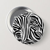 Badge Rond 7,6 Cm Modèle Zèbre (Devant & derrière)
