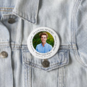 Badge Rond 7,6 Cm Moderne En Mémoire Amoureuse Funérailles commémora (En situation)