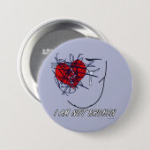 Badge Rond 7,6 Cm Mois de l'invalidité Je ne suis pas brisé (Devant & derrière)