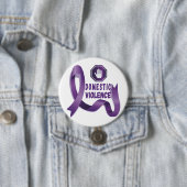 Badge Rond 7,6 Cm Mois de sensibilisation à la violence domestique (En situation)