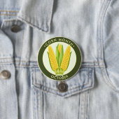 Badge Rond 7,6 Cm Mois du maïs Octobre (En situation)