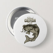 Badge Rond 7,6 Cm Mois national de la pêche (Devant & derrière)