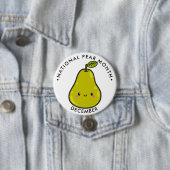 Badge Rond 7,6 Cm Mois national de la poire (En situation)