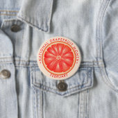 Badge Rond 7,6 Cm Mois national du pamplemousse (En situation)