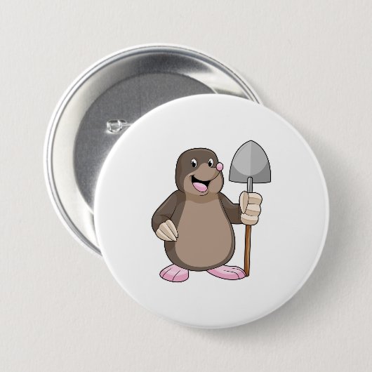 Badge Rond 7,6 Cm Mole avec lunette (Devant & derrière)