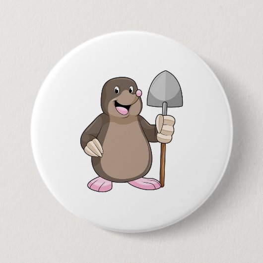 Badge Rond 7,6 Cm Mole avec lunette (Devant)