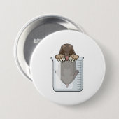 Badge Rond 7,6 Cm Mole avec tasse de mesure (Devant & derrière)