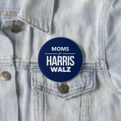 Badge Rond 7,6 Cm Moms pour Harris Walz (En situation)