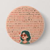 Badge Rond 7,6 Cm Mon Amour (Devant)