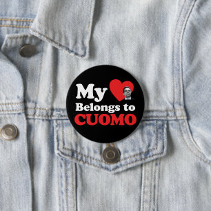 Badge Rond 7,6 Cm Mon coeur appartient à Cuomo