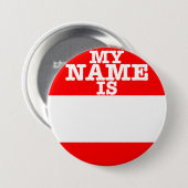 Badge Rond 7,6 Cm Mon nom est (Devant & derrière)