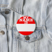 Badge Rond 7,6 Cm Mon nom est (En situation)