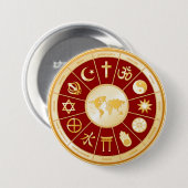 Badge Rond 7,6 Cm Monde de la foi (Devant & derrière)