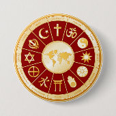 Badge Rond 7,6 Cm Monde de la foi (Devant)