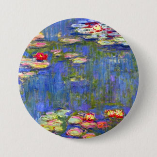Badge Rond 7,6 Cm Monet Water Lilies