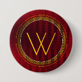 Badge Rond 7,6 Cm Monogrammed (Devant)