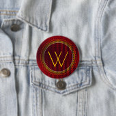 Badge Rond 7,6 Cm Monogrammed (En situation)