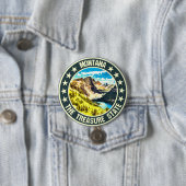 Badge Rond 7,6 Cm Montana (En situation)