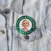 Badge Rond 7,6 Cm Monument commémoratif en marbre vert émeraude (En situation)