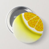Badge Rond 7,6 Cm Morceaux de citron (Devant & derrière)